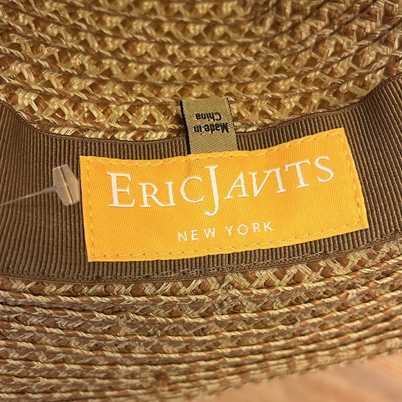 🆕 ERIC JAVITS SUNWAY STRAW SUN HAT - OS - Picture 5 of 10